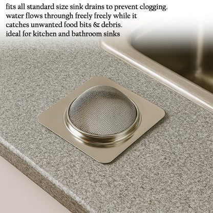 Stainless Steel Square Sink Strainer (1 Pc) Default Title - Anthro Bazaar