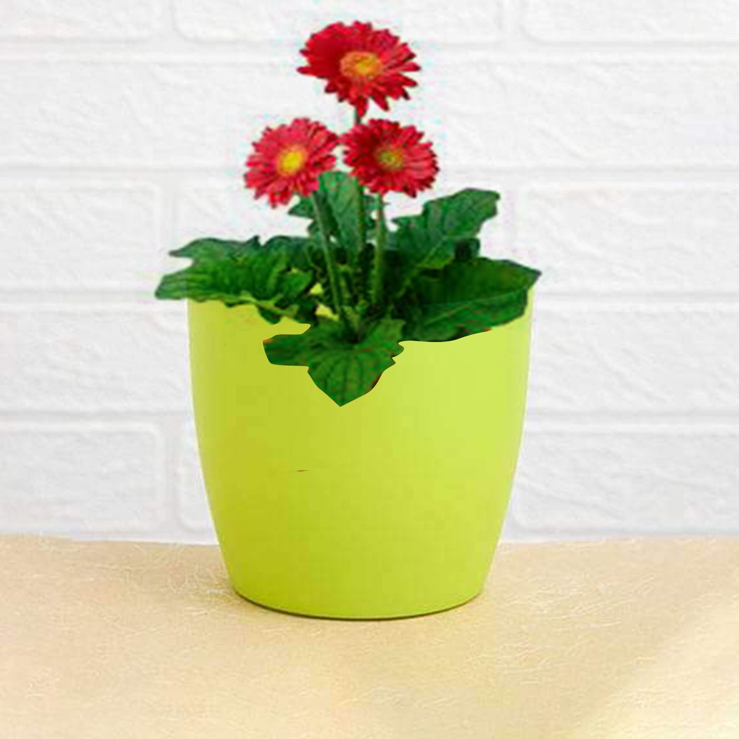 Flower Pots Round Shape For Indoor-outdoor Gardening