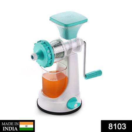 8103 Ganesh Kitchenware Plastic Hand Juicer New Smart Fruit Vegetable Multipurpose Juicer (Colorrandom Greenblueredorange) ( Colors May Vary ) (Multicolor Pack Of 1) Default Title - Anthro Bazaar