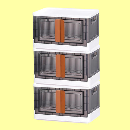 Plastic Folding Wardrobe Storage Organizer (3 Layer 1 Pc) Default Title - Anthro Bazaar