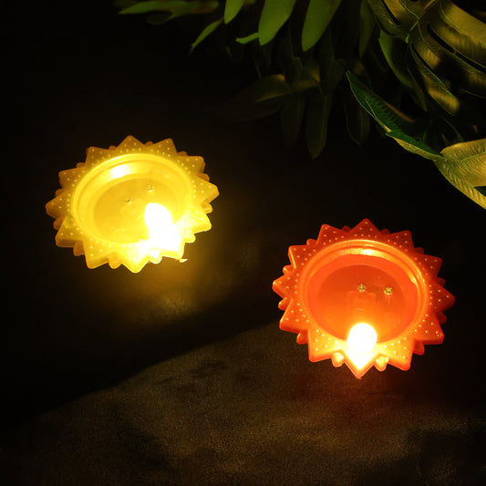 AquaGlow™ 6 Pc Water Sensor LED Diya – Automatic On/Off Flameless Festival Lamps