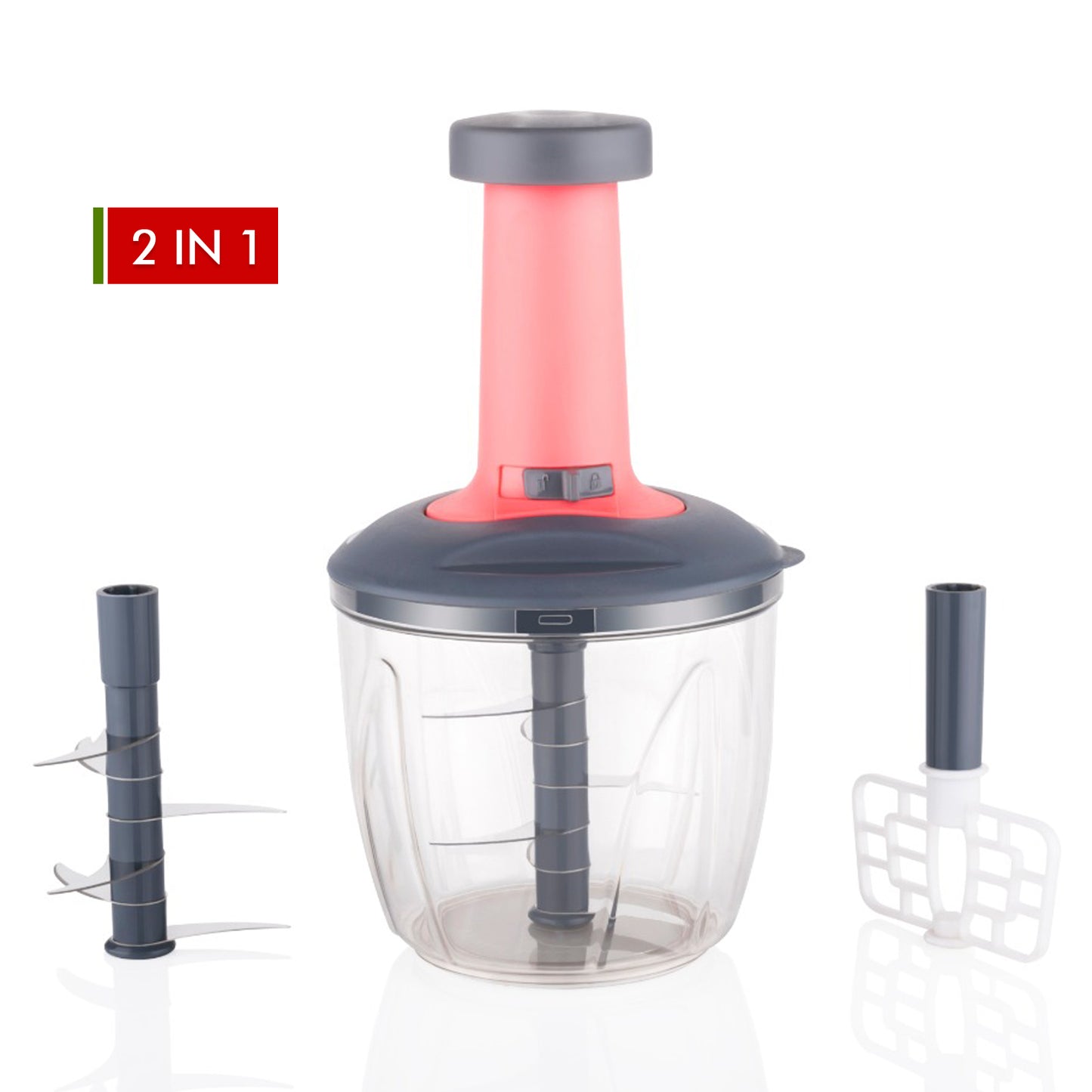Push Up Chopper With Blender Affixed With 6 Sharp Blade