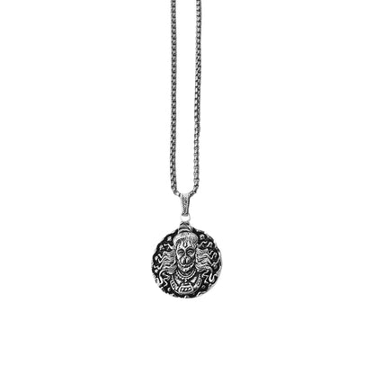 Hanuman Locket With Chain Pendant Necklace Chain (1 Pc) Default Title - Anthro Bazaar