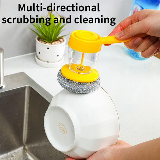 Handheld Soap Dispenser With Scrub (1 Set) Default Title - Anthro Bazaar
