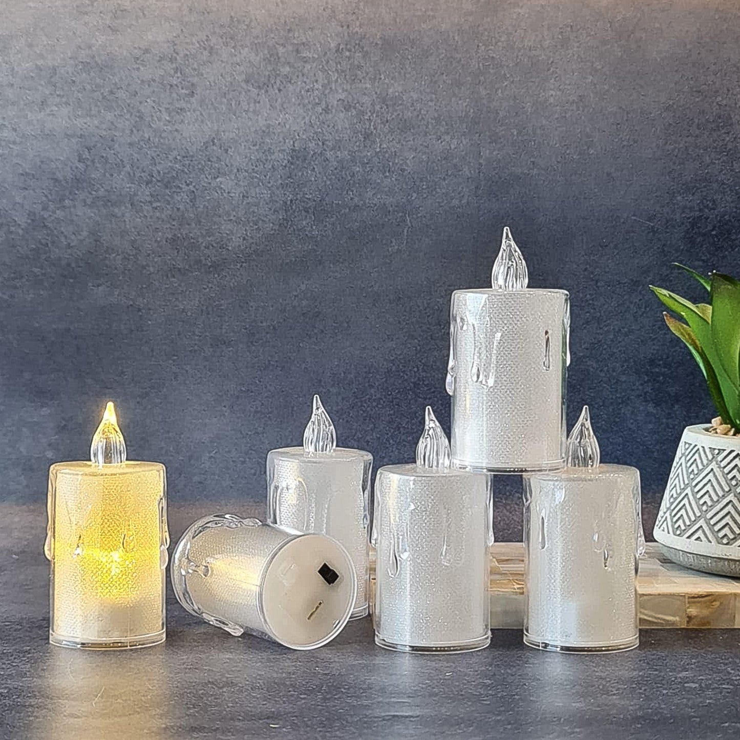 Simple Candles For Home Decoration Crystal Candle Lights