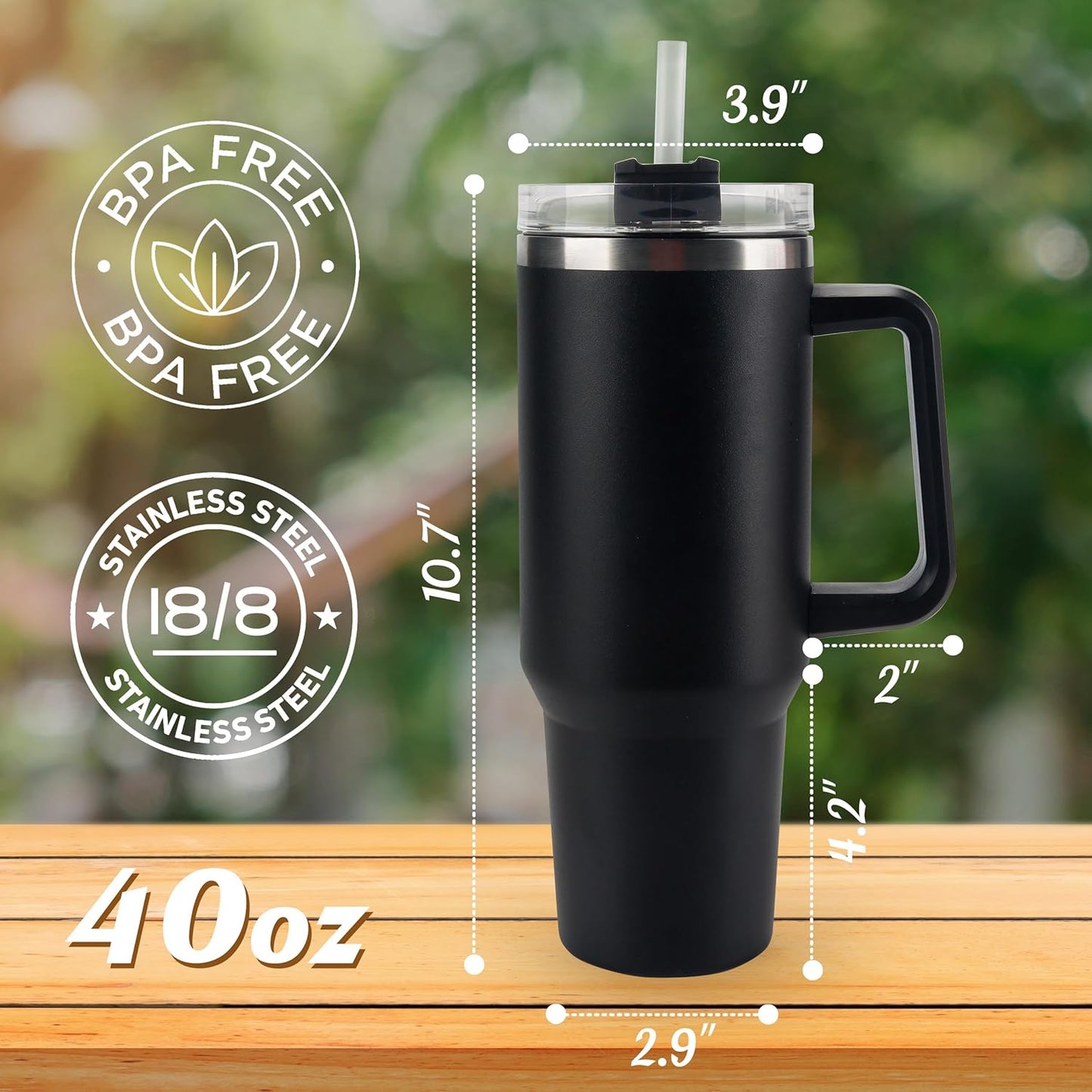 Premium 1200 ML Stainless Steel Travel Mug – Stay Hot, Stay Cool