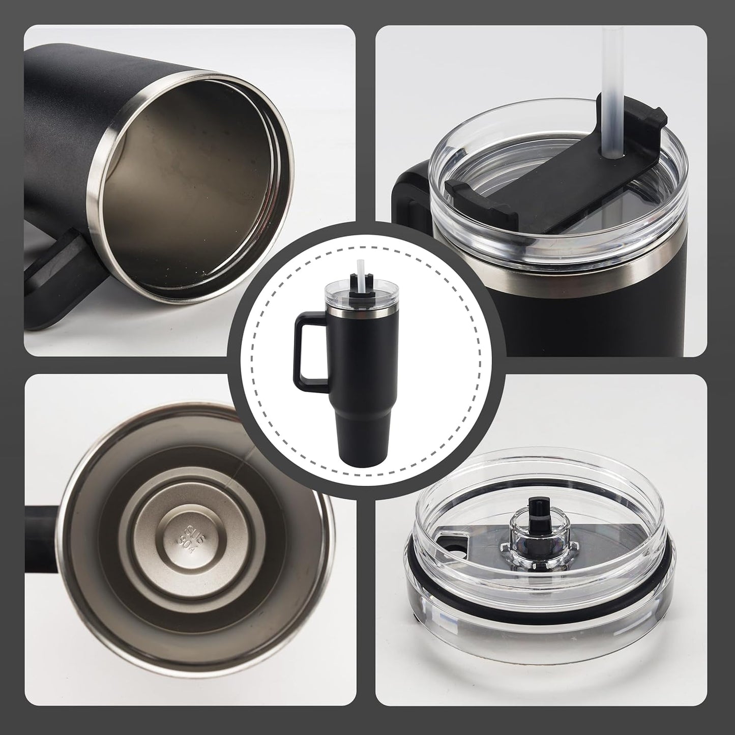 Premium 1200 ML Stainless Steel Travel Mug – Stay Hot, Stay Cool