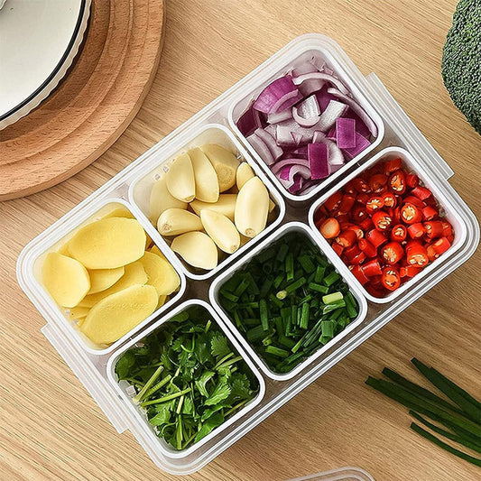 Fridge Storage Boxes Freezer Storage Containers Container For Kitchen Storage Set Storage In Kitchen Vegetable Storage Draining Crisper Refrigerator Food Box (1 Pc) Default Title - Anthro Bazaar