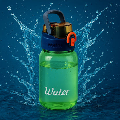 Green Leak-proof Portable Fruit Infuser Water Bottle Approx 600ml (1 Pc) Default Title - Anthro Bazaar