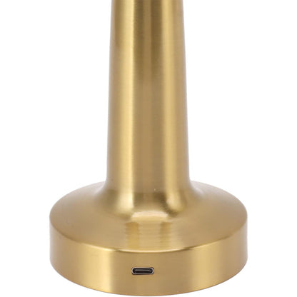 LED Touch Control Table Lamp | 3 Colour & 3 Brightness Dimmable [Gold texture]