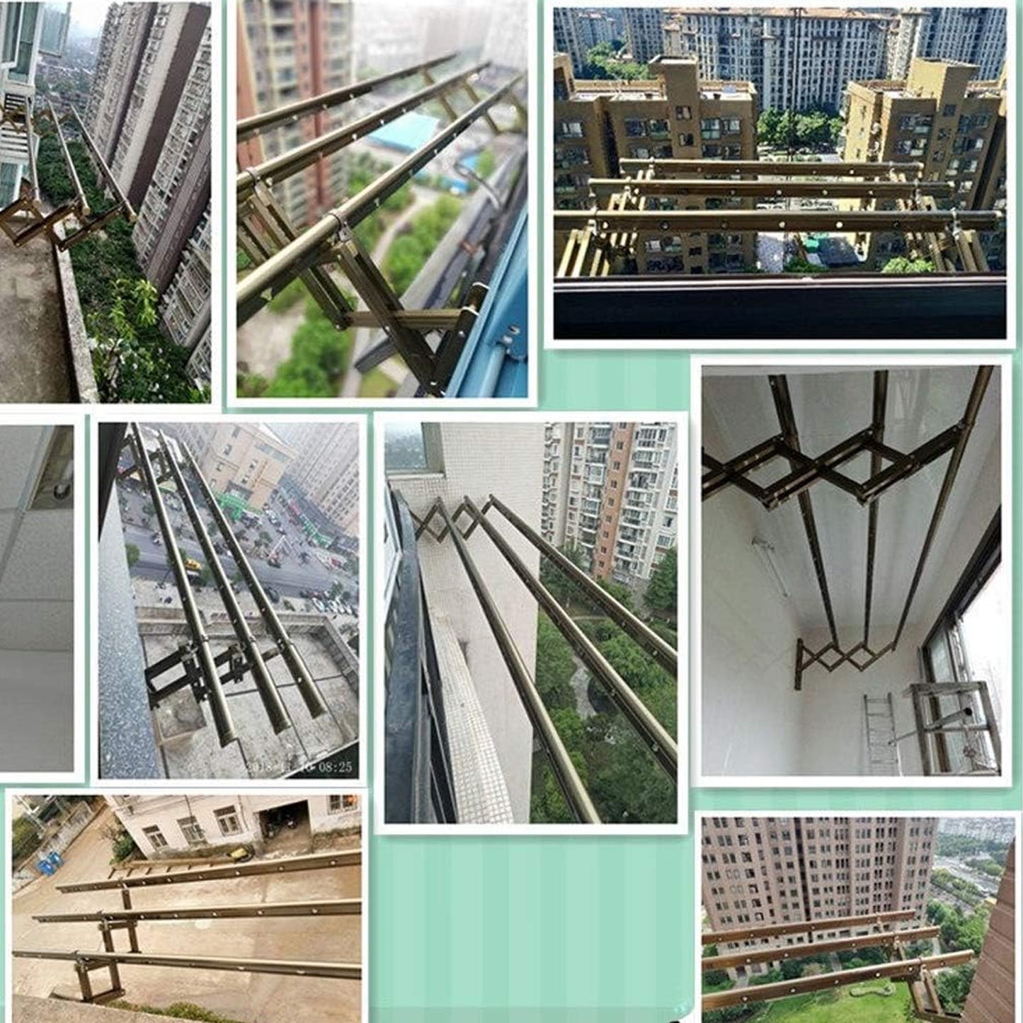 Wall Mounted Clothes Rail Drying Rack