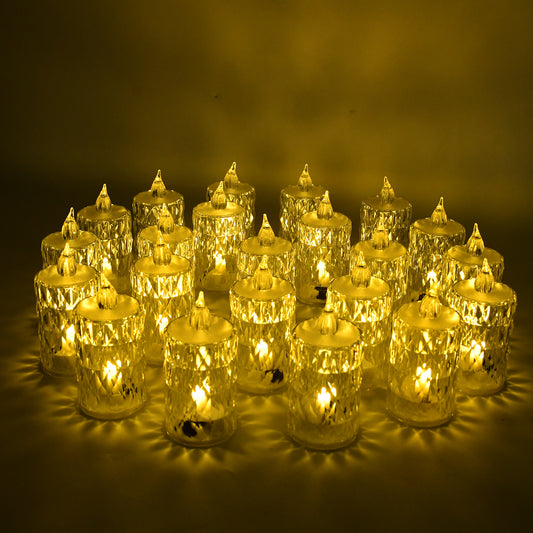 MeltGlow™ 24 Pc LED Melting Candles – Flameless Smokeless Decorative