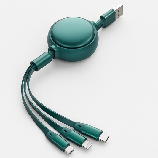 UniFlex™ 3-in-1 Retractable USB Cable Default Title - Anthro Bazaar