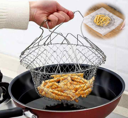 Stainless Steel Foldable Strainer - Chef Basket