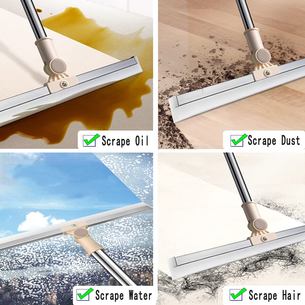 Floor Squeegee Silicone - Telescopic Handle