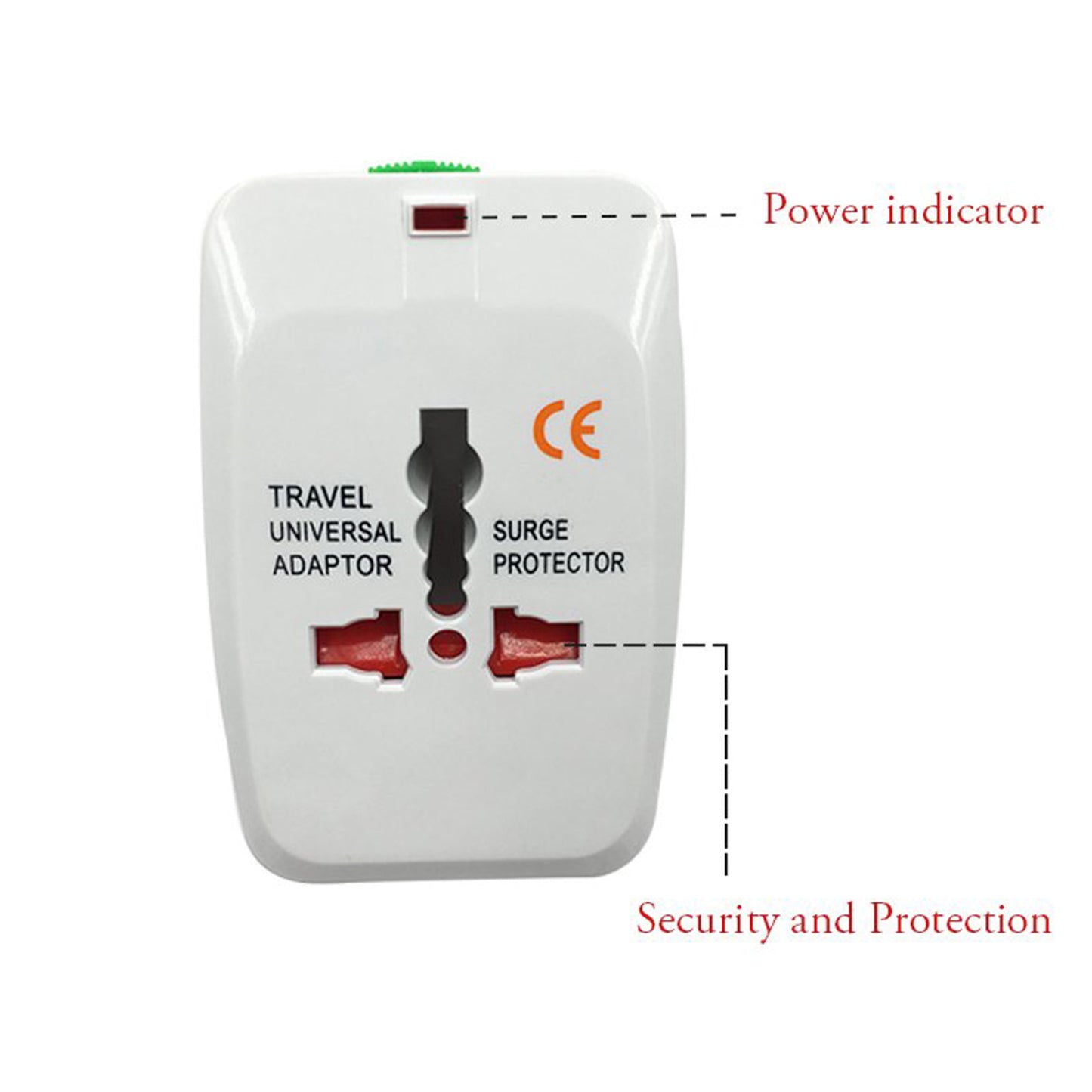 Universal Travel Adapter With Dual Usb Chargeing Ports