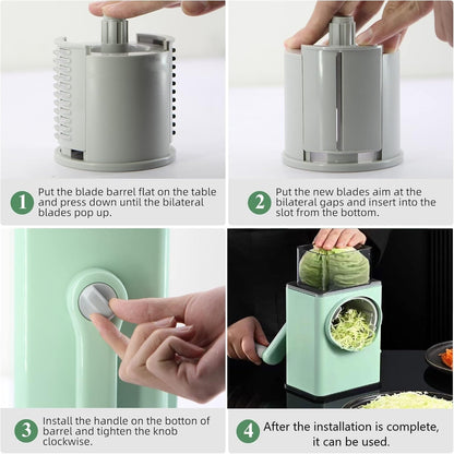 Stainless Steel Vegetable Chopper – Slice, Dice & Grate Like a Pro!