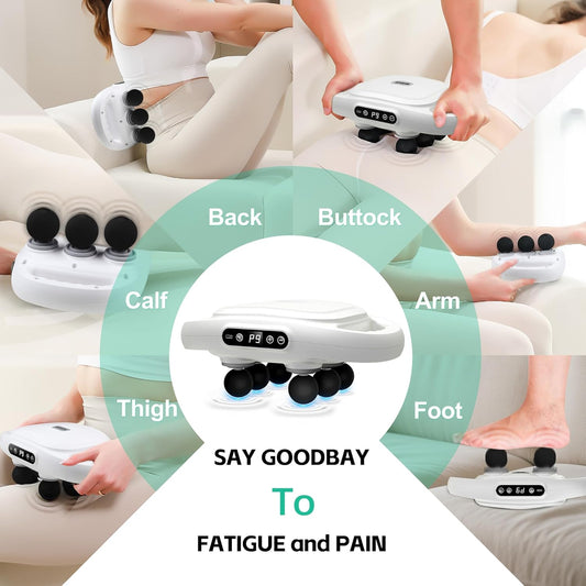 Massage Device with 6 Heads for better Relaxation.