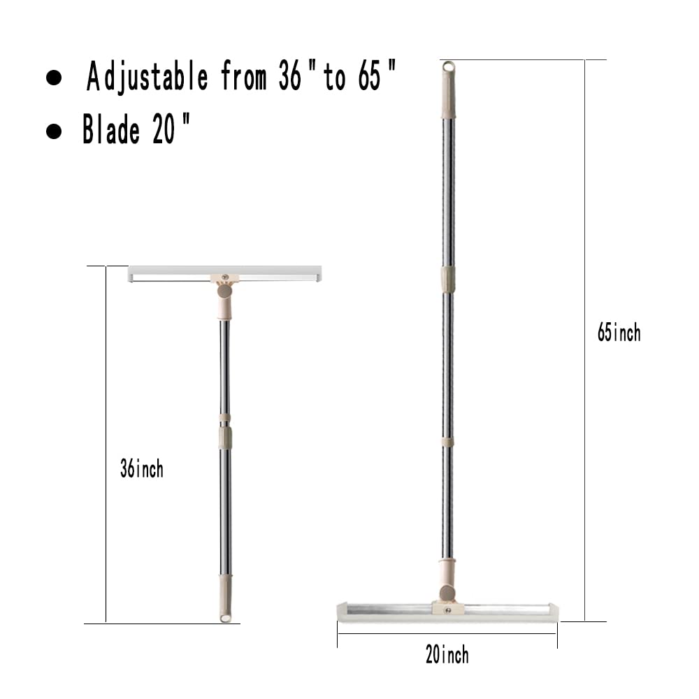 Floor Squeegee Silicone - Telescopic Handle