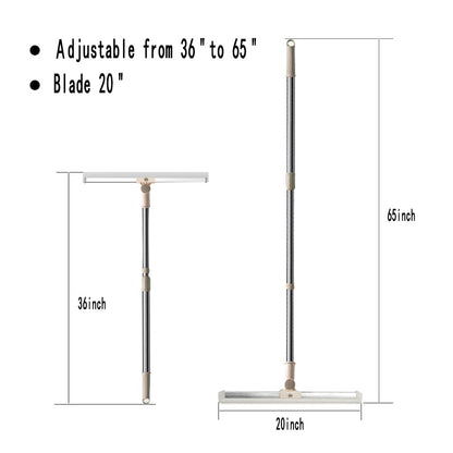 Floor Squeegee Silicone - Telescopic Handle