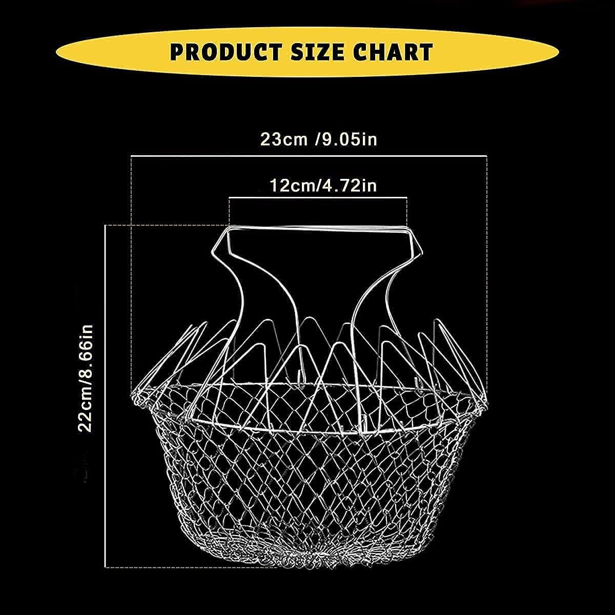 Stainless Steel Foldable Strainer - Chef Basket