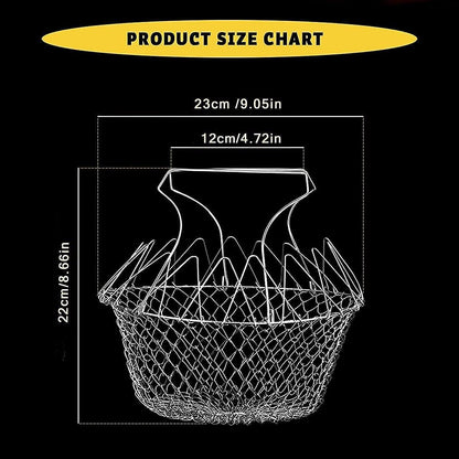 Stainless Steel Foldable Strainer - Chef Basket
