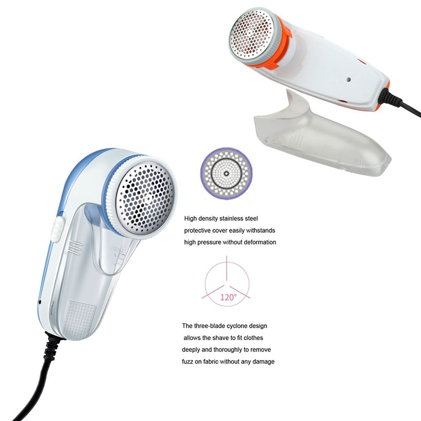 Corded Fabric Lint Remover – Electric Clothes Shaver with Dual Protection