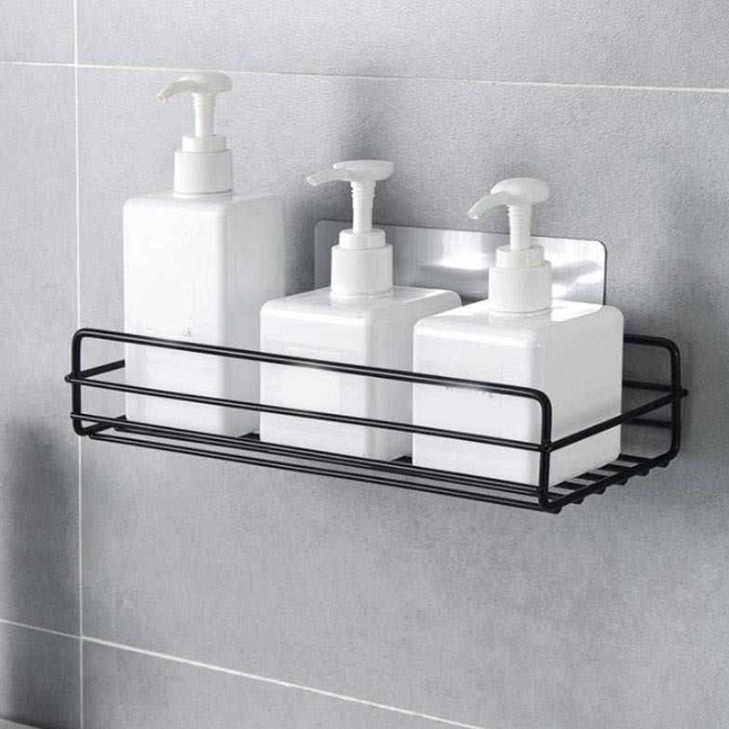 1764 Multipurpose Wall Mount Metal Bathroom Shelf And Rack For Home And Kitchen. Default Title - Anthro Bazaar