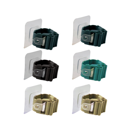 Self-adhesive Mop And Broom Holder Clips (6 Pc Set) Default Title - Anthro Bazaar