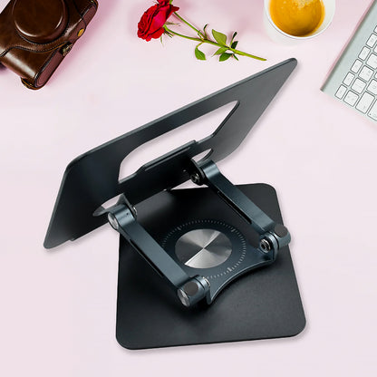 Aluminum Alloy 360rotating Bracket Adjustable Laptop Stand Portable Foldable Ergonomic Laptop Support Default Title - Anthro Bazaar