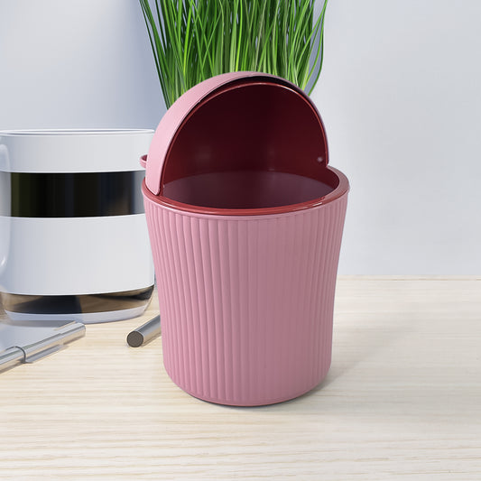 Mini Tabletop Dustbin 1200ML | Stylish Swing Lid Desk Trash Can [1 Piece]