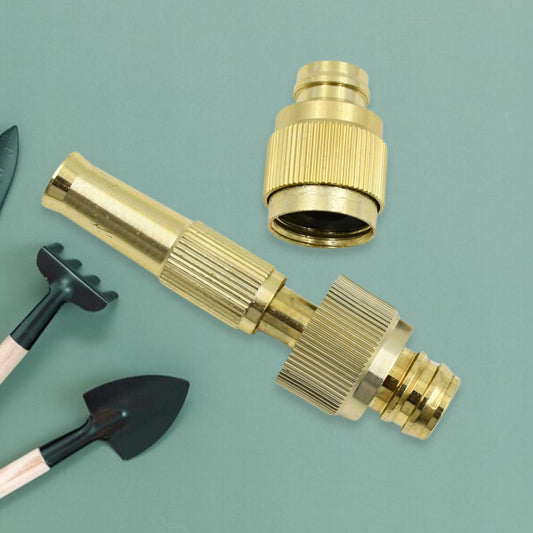 7588 Water Spray Nozzle For Water Pipe Booster Nozzle For Car Wash Nozzle With High Pressure Water Adjustable Brass Nozzle Water Spray Gun For Gardening Watering Tools Default Title - Anthro Bazaar