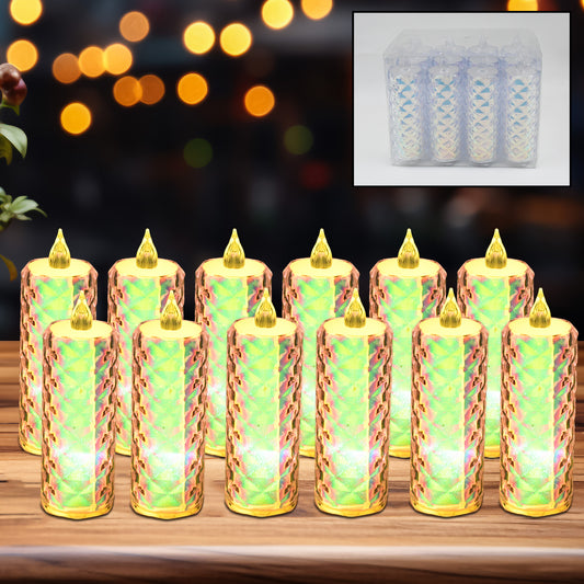 GlowLite™ LED Tealight Candles – Flickering Flameless Tea Lights