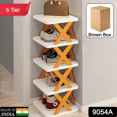 9065 5 Tier Shoes Stand Shoe Tower Rack Suit For Small Spaces Closet Small Entryway Easy Assembly And Stable In Structure Corner Storage Cabinet For Saving Space Default Title - Anthro Bazaar