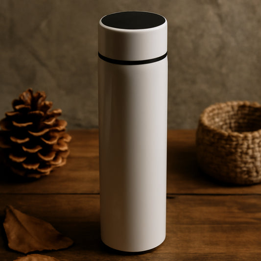 White Vacuum Insulated Water Bottle (1 Pc 500ml) Default Title - Anthro Bazaar