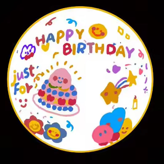 Birthday Projector With 8 Slides Patterns (1 Set) Default Title - Anthro Bazaar