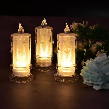 Acrylic LED Flameless Candle (1 Pc)
