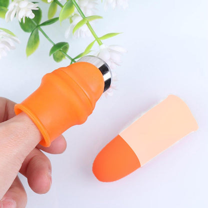 2662v 1 Pair V Thumb Cutter With Box Used In All Kinds Of Household And Official Kitchen Purposes For Peeling And Cutting Of Various Types Of Vegetables And Fruits Etc. Default Title - Anthro Bazaar