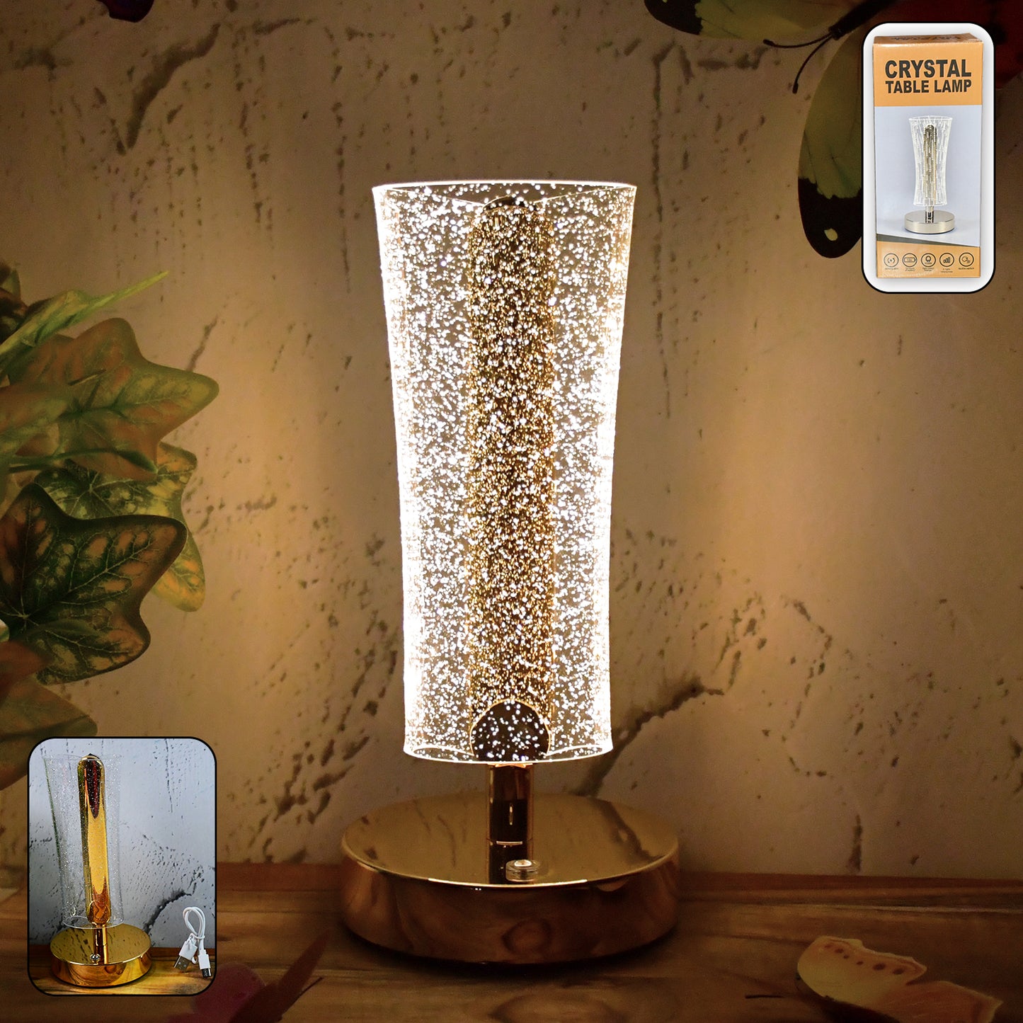Crystal Sparkle Table Lamp – Elegant Lighting for Every Space