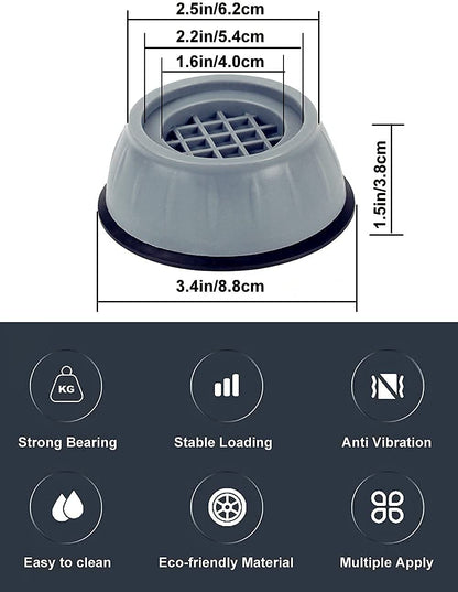 Anti Vibration Pads With Suction Cup Feet