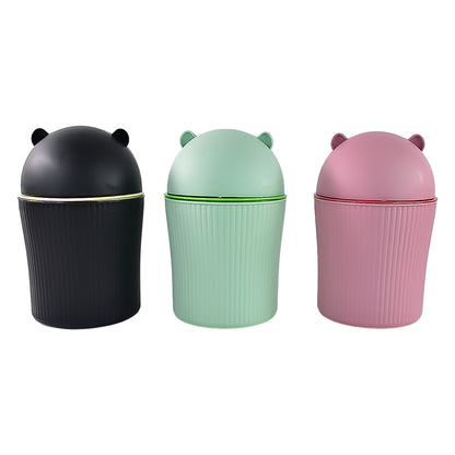 Mini Tabletop Dustbin 1200ML | Stylish Swing Lid Desk Trash Can [1 Piece]