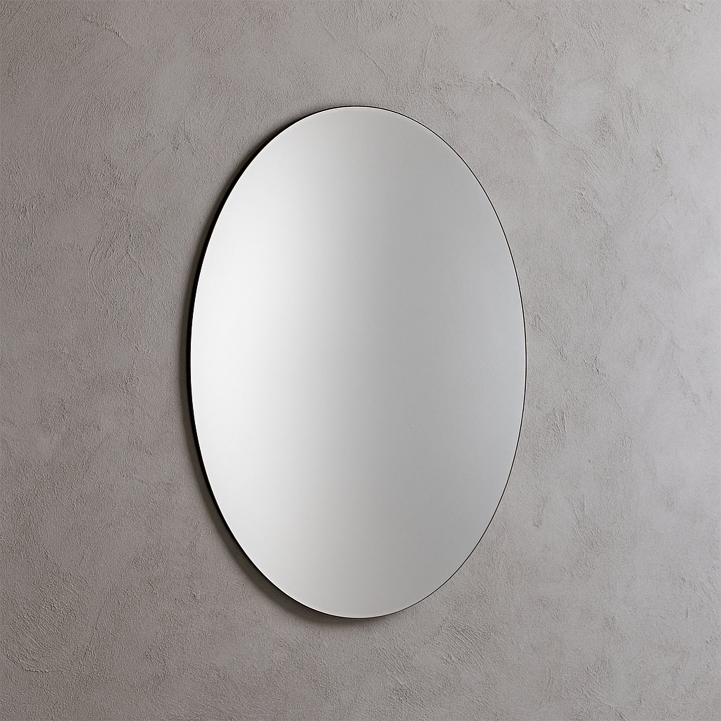 Elegant Oval Frameless Wall Mirror For Home Office Decor (6 Pc) Default Title - Anthro Bazaar