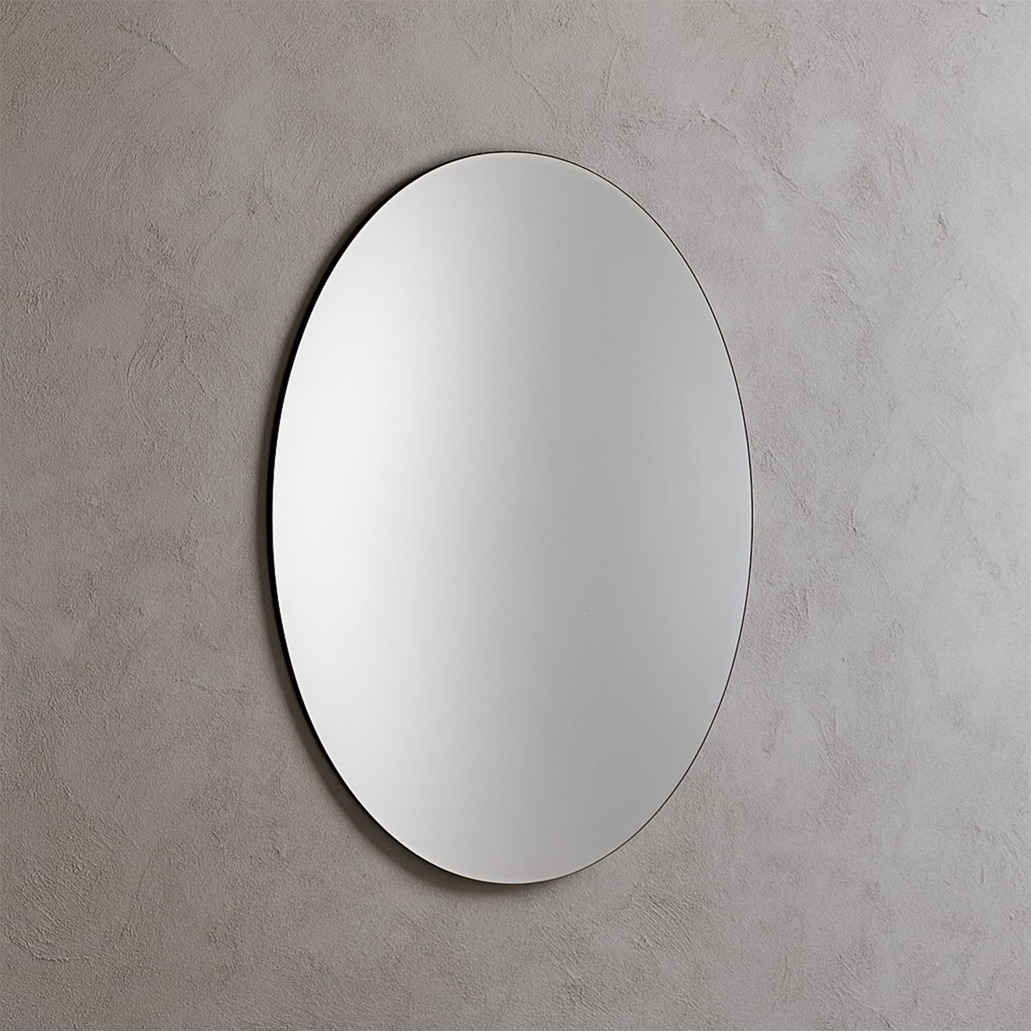 Elegant Oval Frameless Wall Mirror For Home Office Decor (6 Pc) Default Title - Anthro Bazaar
