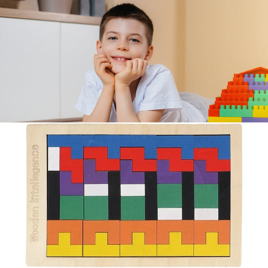 4296 Wooden Blocks Puzzle Childrens Educational Toys Russian Block Block Puzzle For Early Childhood Education And Relaxing Brain Toys Help Prevent Default Title - Anthro Bazaar