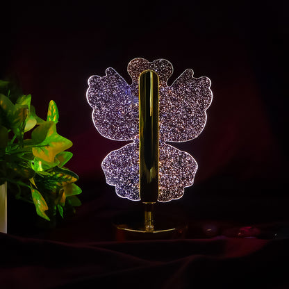 Four-Leaf Clover Crystal Table Lamp – Luxury, Elegance & Good Luck in One