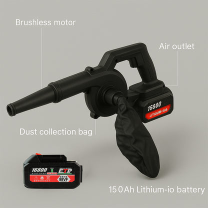 Multi-purpose Home And Garden Air Blower And Suction Vacuum Combo Kit With Collection Bag For Easy Cleaning Default Title - Anthro Bazaar