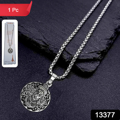 Hanuman Locket With Chain Pendant Necklace Chain (1 Pc) Default Title - Anthro Bazaar