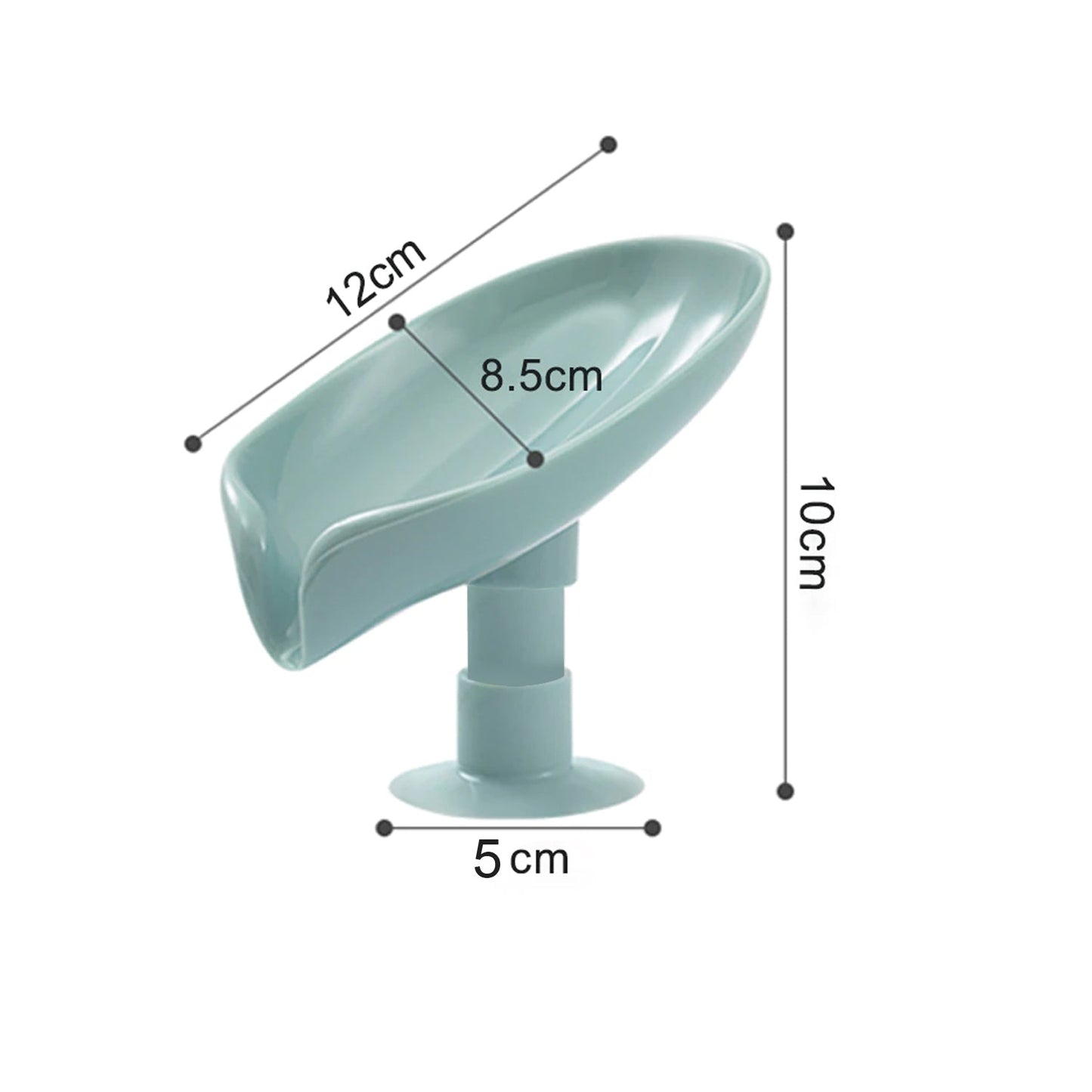 4831 Self Draining Soap Holder For Bathroom Leaf Shape Soap Dish Kitchen Soap Tray Default Title - Anthro Bazaar