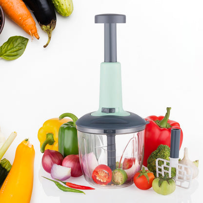 Push Up Chopper With Blender Affixed With 6 Sharp Blade