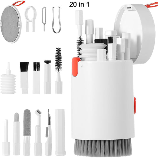 12908 Keyboard Cleaner Kit 20-in-1 Laptop Phone Screen Cleaning Kit Keyboard Cleaning Kit With Electronic Cleaning Brush Spray For Airpods Pro Ipad Iphone Pro Camera Computer Cleaning Default Title - Anthro Bazaar